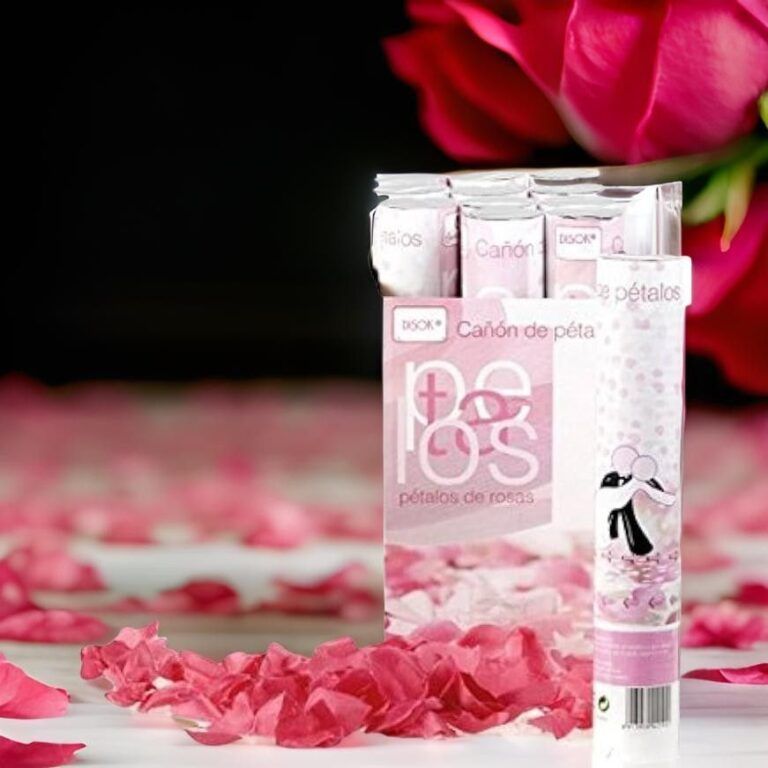 ♥ Cañón Confeti Pétalos de Rosas Boda