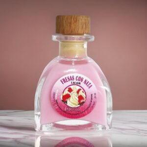 ♥ Botella Licor Fresa con Nata 50ML Boda ♥ Botella Licor Fresa con Nata 50ML Boda