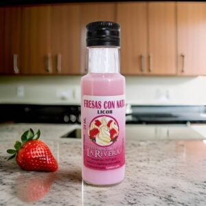 ♥ Botella Licor Fresas con Nata 25ML Boda ♥ Botella Licor Fresas con Nata 25ML Boda