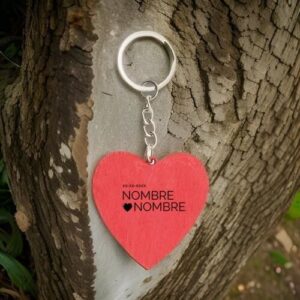 ♥ Llavero Corazón Rojo Boda Personalizado ♥ Llavero Corazón Rojo Boda Personalizado