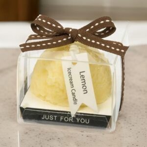 ♥ Vela Helado Fragancia Limón Boda ♥ Vela Helado Fragancia Limón Boda