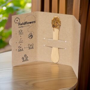 ♥ Tarjeta Stick Semillas Flores Silvestres Boda ♥ Tarjeta Stick Semillas Flores Silvestres Boda