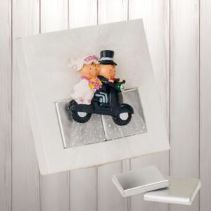 ♥ Imán Novios en Moto 2 Napolitanas Boda ♥ Imán Novios en Moto 2 Napolitanas Boda