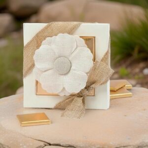 ♥ Estuche 4 napolitanas Flor Boda ♥ Estuche 4 napolitanas Flor Boda