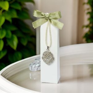 ♥ Estuche Colgante Strass 2 Bombones Boda ♥ Estuche Colgante Strass 2 Bombones Boda