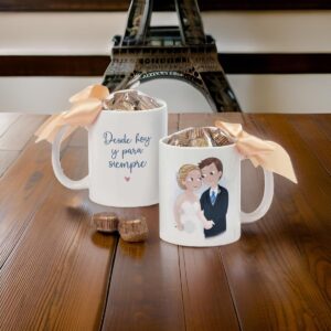 ♥ Taza Desde Hoy y Para Siempre Boda ♥ Taza Desde Hoy y Para Siempre Boda