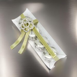 ♥ Estuche Broche Strass 4 Bombones Boda ♥ Estuche Broche Strass 4 Bombones Boda
